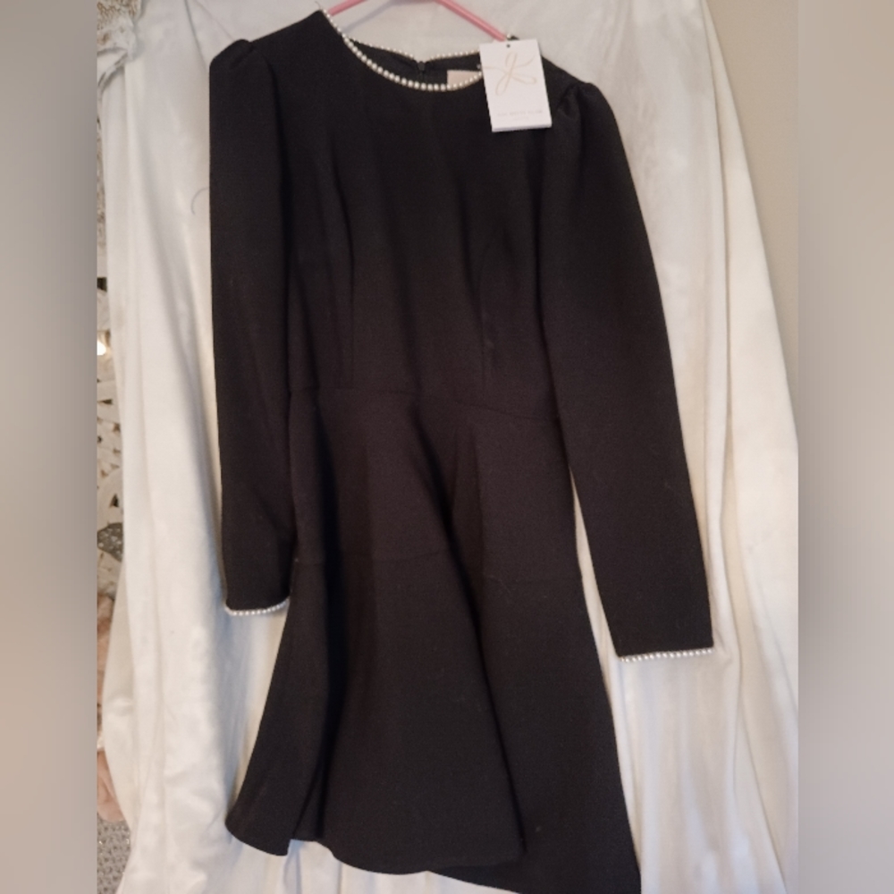 Girl meets glam black dress size 2